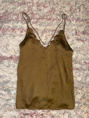 Free People satin tank top XS
